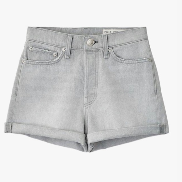 💜NWT Rag & bone 30 Maya High Rise Shorty Short in Anchor - Picture 6 of 6